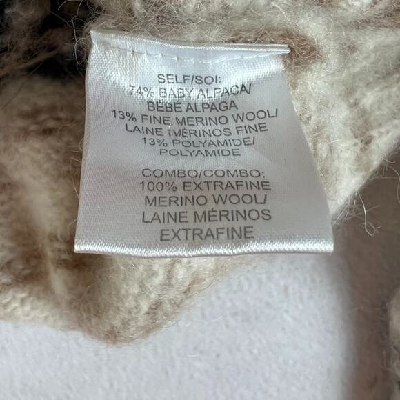 Tanya Taylor Sweater Women's Medium Duke Fair Isle Alpaca Merino Wool - Picture 3 of 7